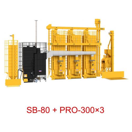SB-80生质能热风炉干燥中心+ SUPER-300×3